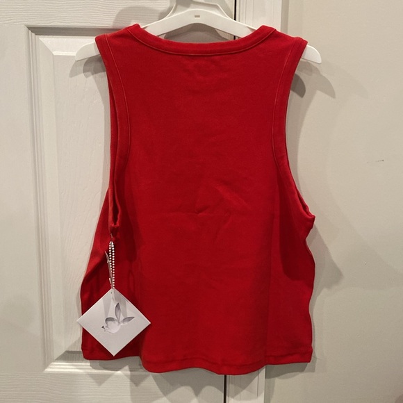 NWT! Playboy By PacSun Tank Top - Size Large - NEW! summer tops shirts red shirt - Picture 5 of 10